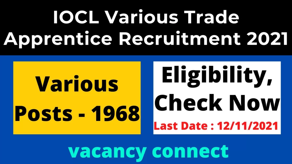 iocl-various-trade-apprentice-recruitment-2021