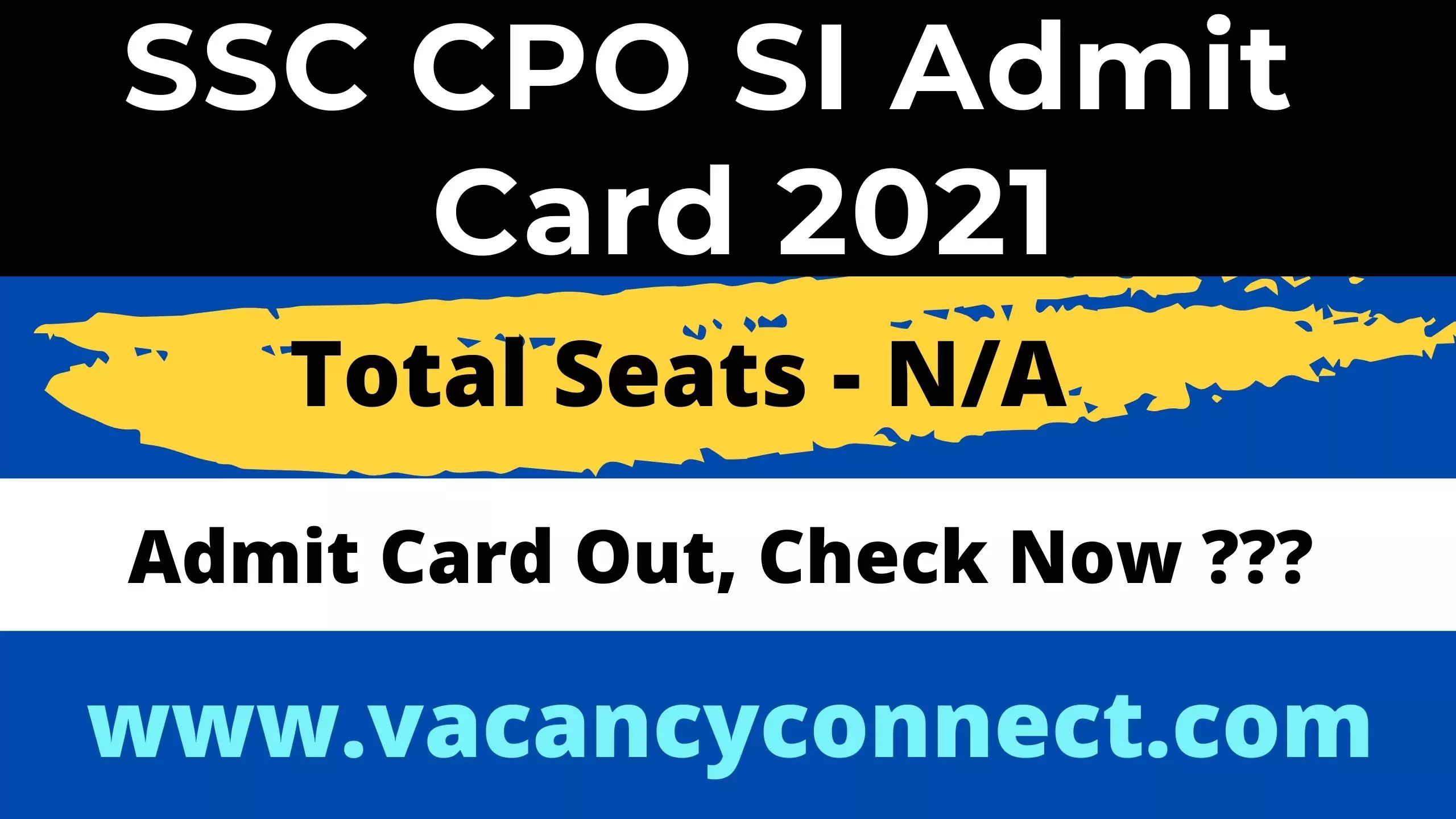 SSC CPO SI Admit Card 2021