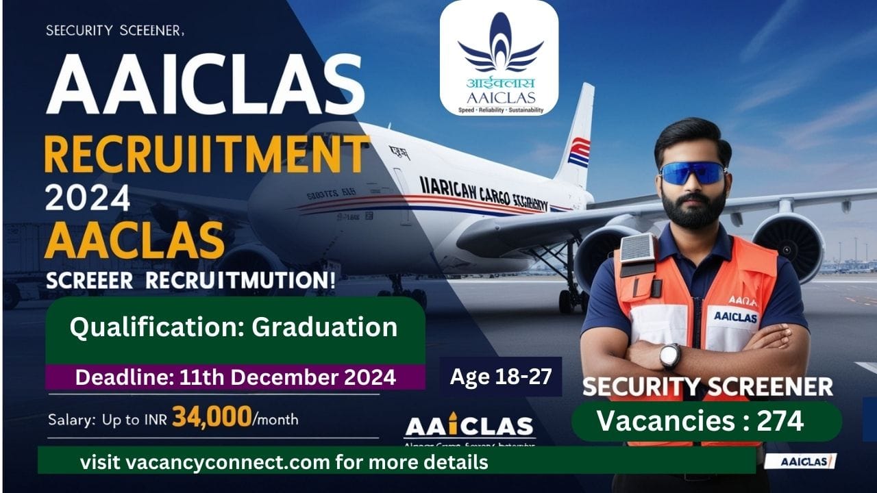 AAICLAS Security Screener Vacancy 2024