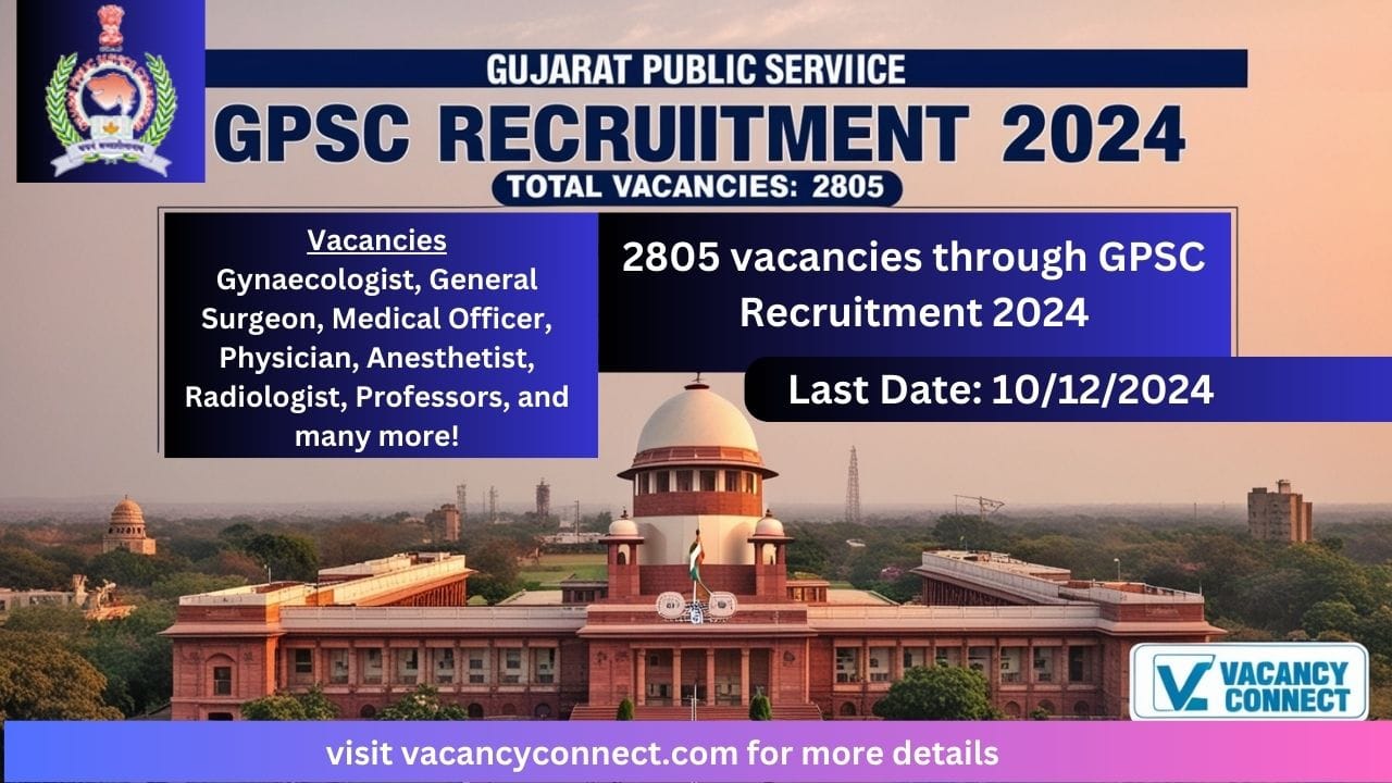 GPSC Various Vacancy Recruitment 2024