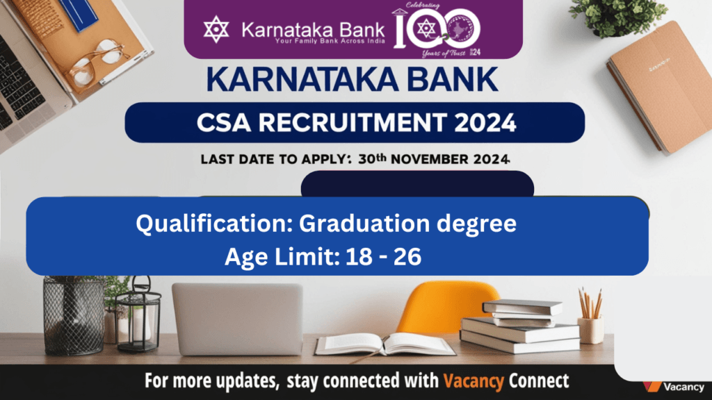 Karnataka Bank Recruitment 2024