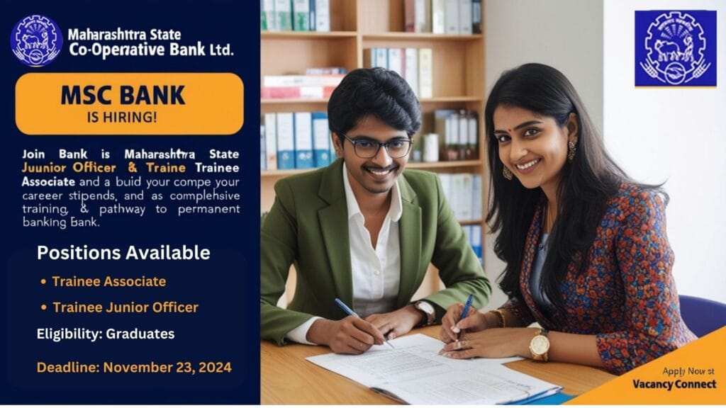 Apply for MSC Bank Trainee Junior Officer and Associate