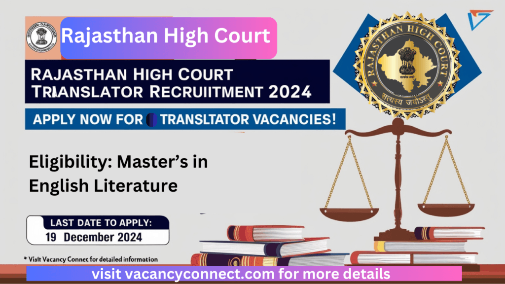 Rajasthan High Court Translator Recruitment 2024