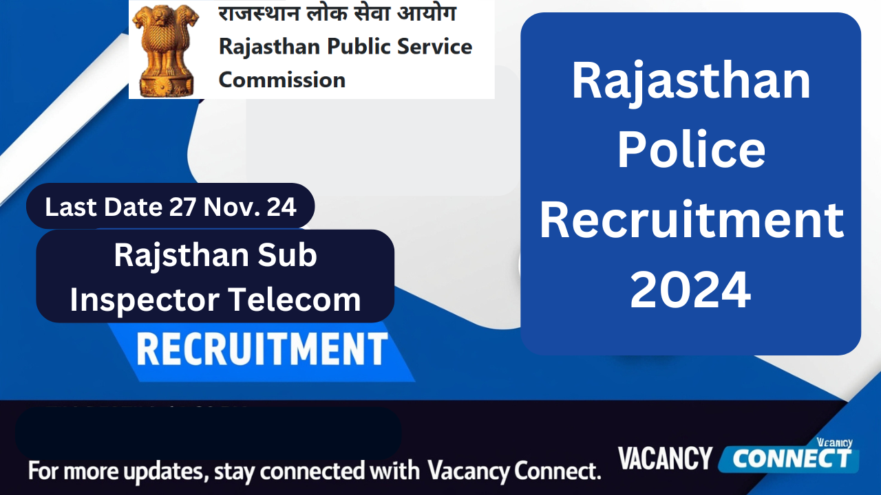 Rajasthan Sub Inspector Telecom Recruitment 2024 