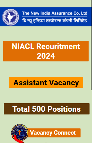 NIACL 500 Assistant Vacancy Online Form