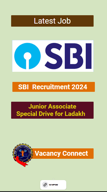 SBI Junior Associate Recruitment 2024