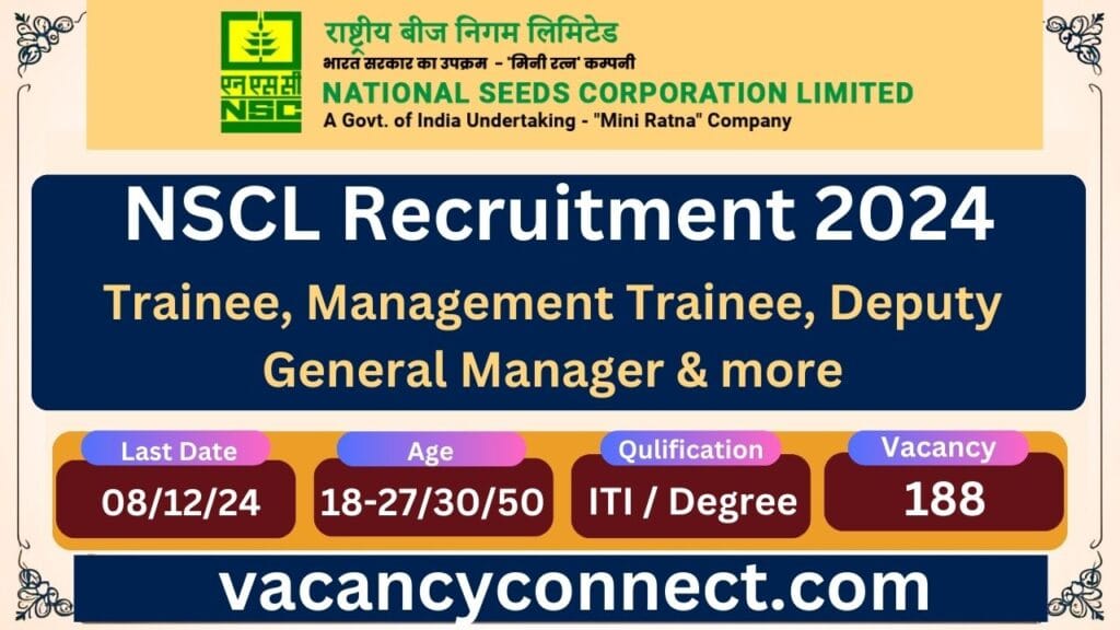 NSCL Various Vacancy Recruitment 2024