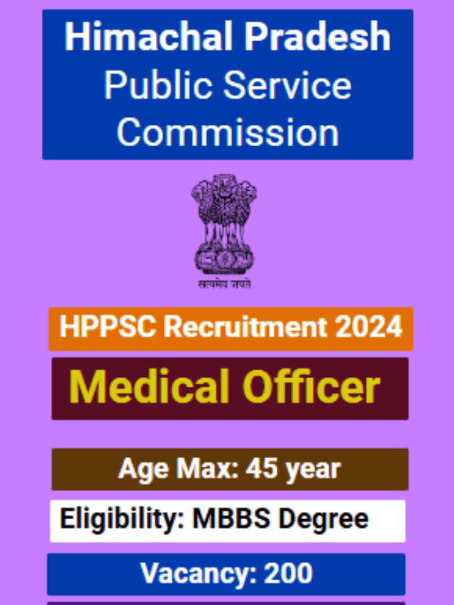 Apply for 200 HPPSC Medical Officer Recruitment 2024. Check eligibility, important dates, syllabus, application fee, and more.