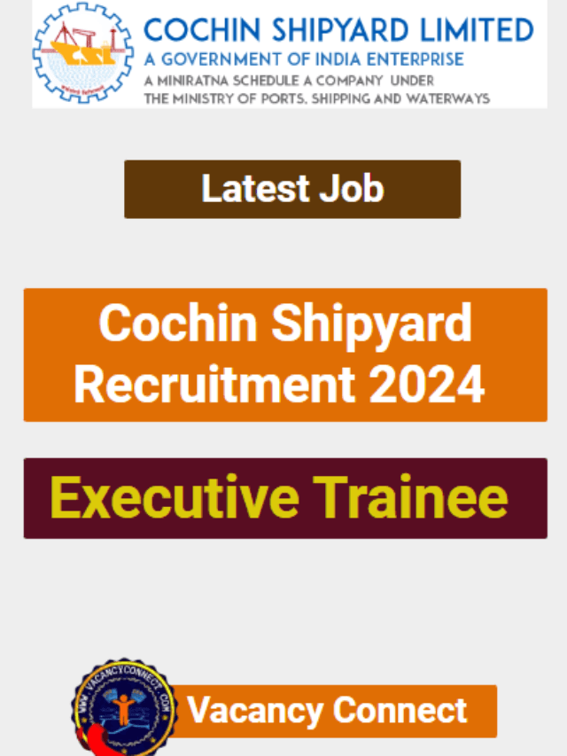 Coachin Shipyard Executee Trainee Recruitment 2024