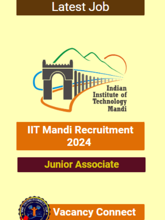 IIT Mandi Jr Associate Recruitment 2024