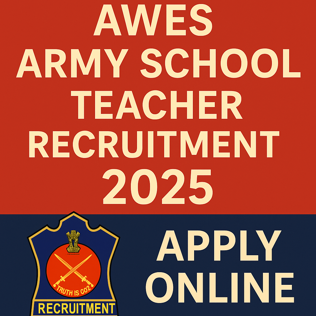 AWES Army School Teacher Recruitment 2025 – Apply Online Now