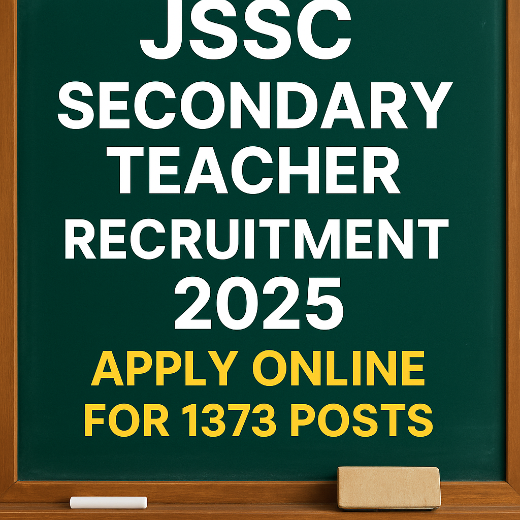 JSSC Secondary Teacher Recruitment 2025