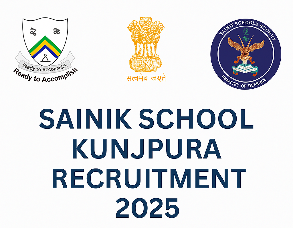 Sainik School Kunjpura Recruitment 2025