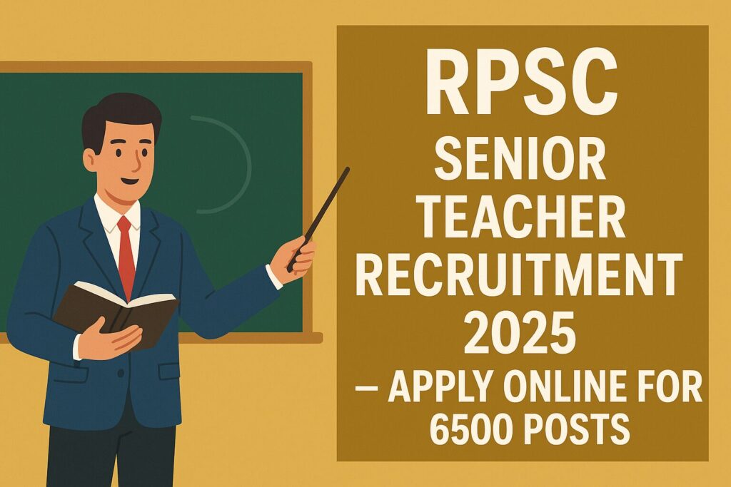 RPSC Senior Teacher Recruitment 2025