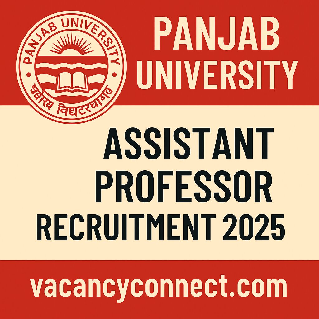 Panjab University Assistant Professor Recruitment 2025