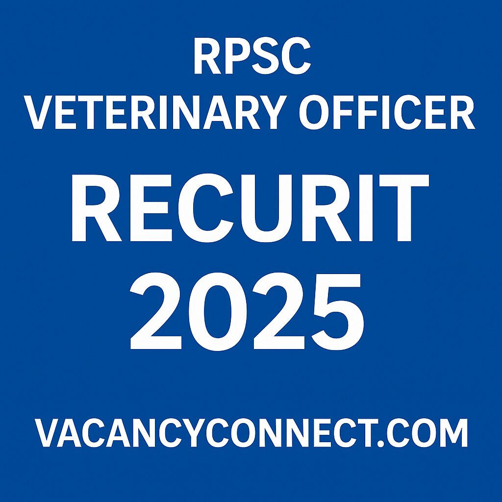 RPSC Veterinary Officer Recruitment 2025