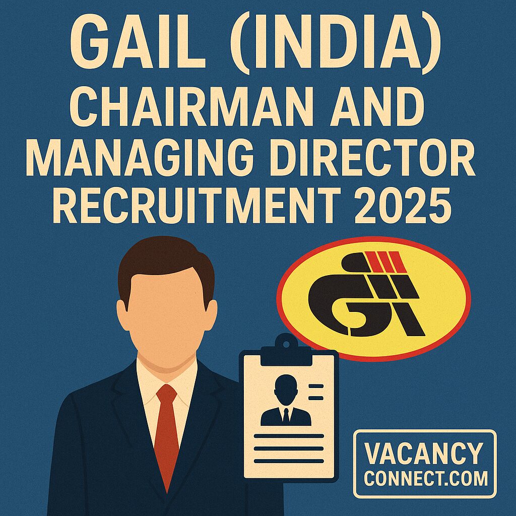 GAIL India Chairman and Managing Director Recruitment 2025
