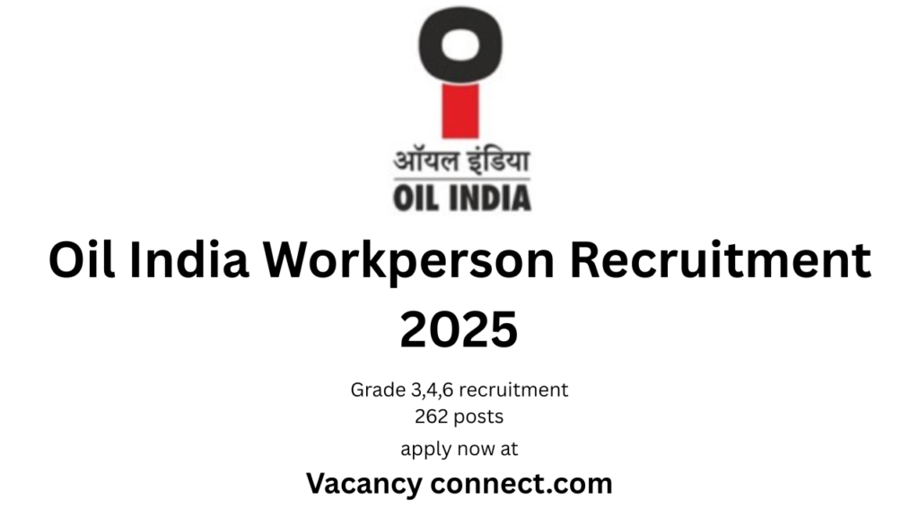 Oil India Workperson Recruitment 2025