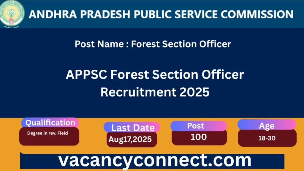 APPSC Forest Section Officer Recruitment 2025