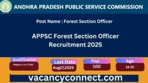 APPSC Forest Section Officer Recruitment 2025