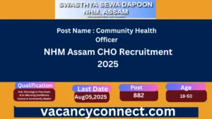 NHM Assam CHO Recruitment 2025