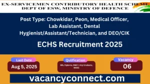 ECHS Recruitment 2025