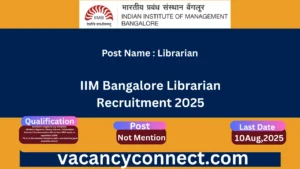 IIM Bangalore Librarian Recruitment 2025