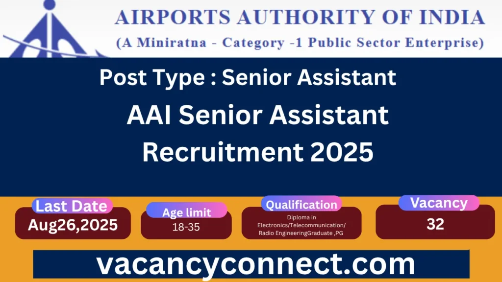 AAI Senior Assistant Recruitment 2025