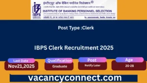 IBPS Clerk Recruitment 2025