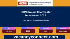 HKRN Ground Coordinator Recruitment 2025