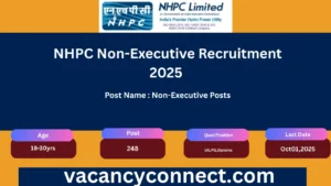 NHPC Non-Executive Recruitment 2025