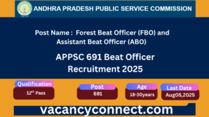 APPSC 691 Beat Officer Recruitment 2025