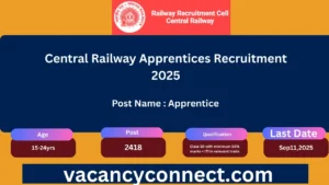 Central Railway Apprentices Recruitment 2025
