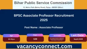 BPSC Associate Professor Recruitment 2025