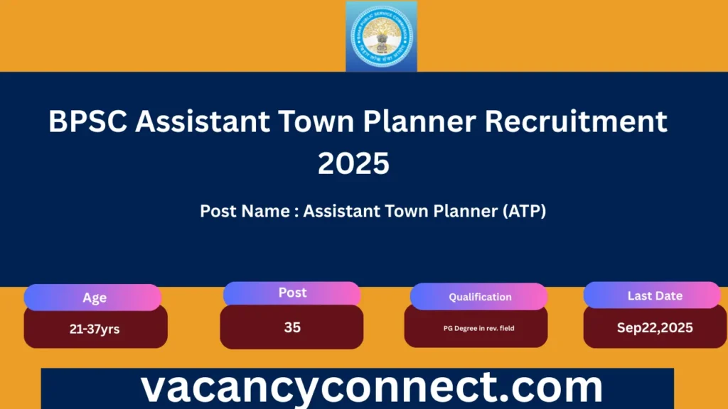 BPSC Assistant Town Planner Recruitment 2025