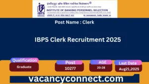 IBPS Clerk Recruitment 2025