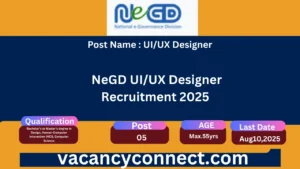 NeGD UI/UX Designer Recruitment 2025