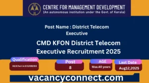 CMD KFON District Telecom Executive Recruitment 2025
