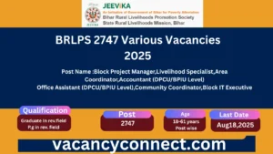 BRLPS 2747 Various Vacancies 2025