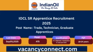IOCL SR Apprentice Recruitment 2025