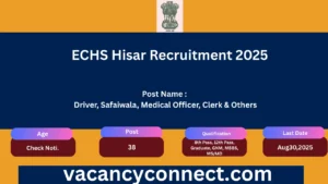 ECHS Hisar Recruitment 2025