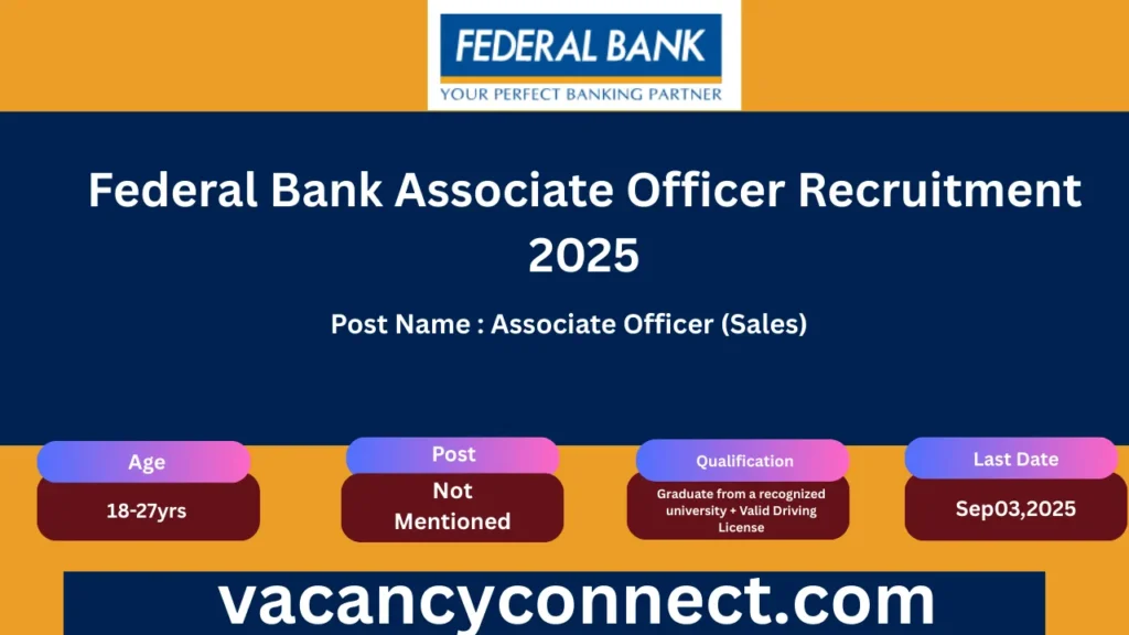 Federal Bank Associate Officer Recruitment 2025