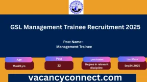GSL Management Trainee Recruitment 2025