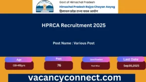 HPRCA Recruitment 2025