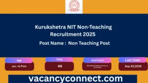 Kurukshetra NIT Non-Teaching Recruitment 2025