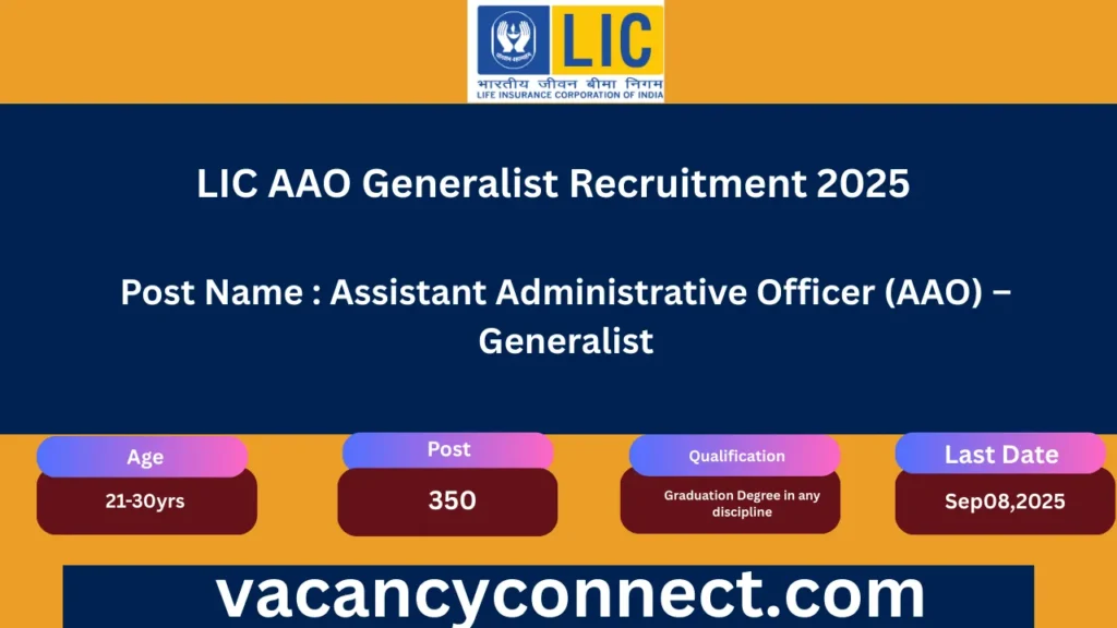 LIC AAO Generalist Recruitment 2025