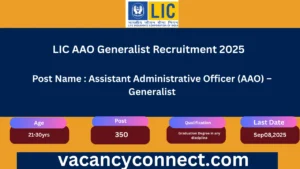 LIC AAO Generalist Recruitment 2025
