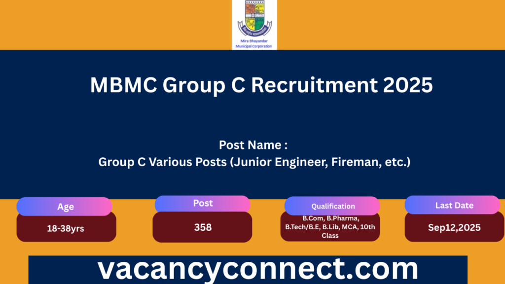 MBMC Group C Recruitment 2025