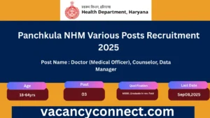 Panchkula NHM Various Posts Recruitment 2025