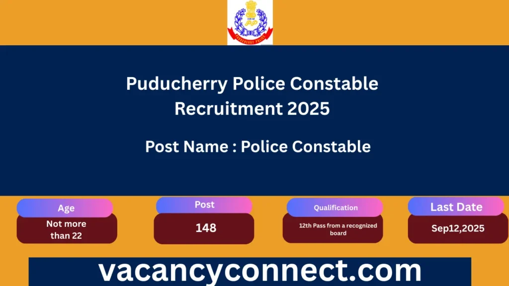 Puducherry Police Constable Recruitment 2025